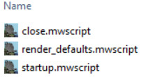 script files